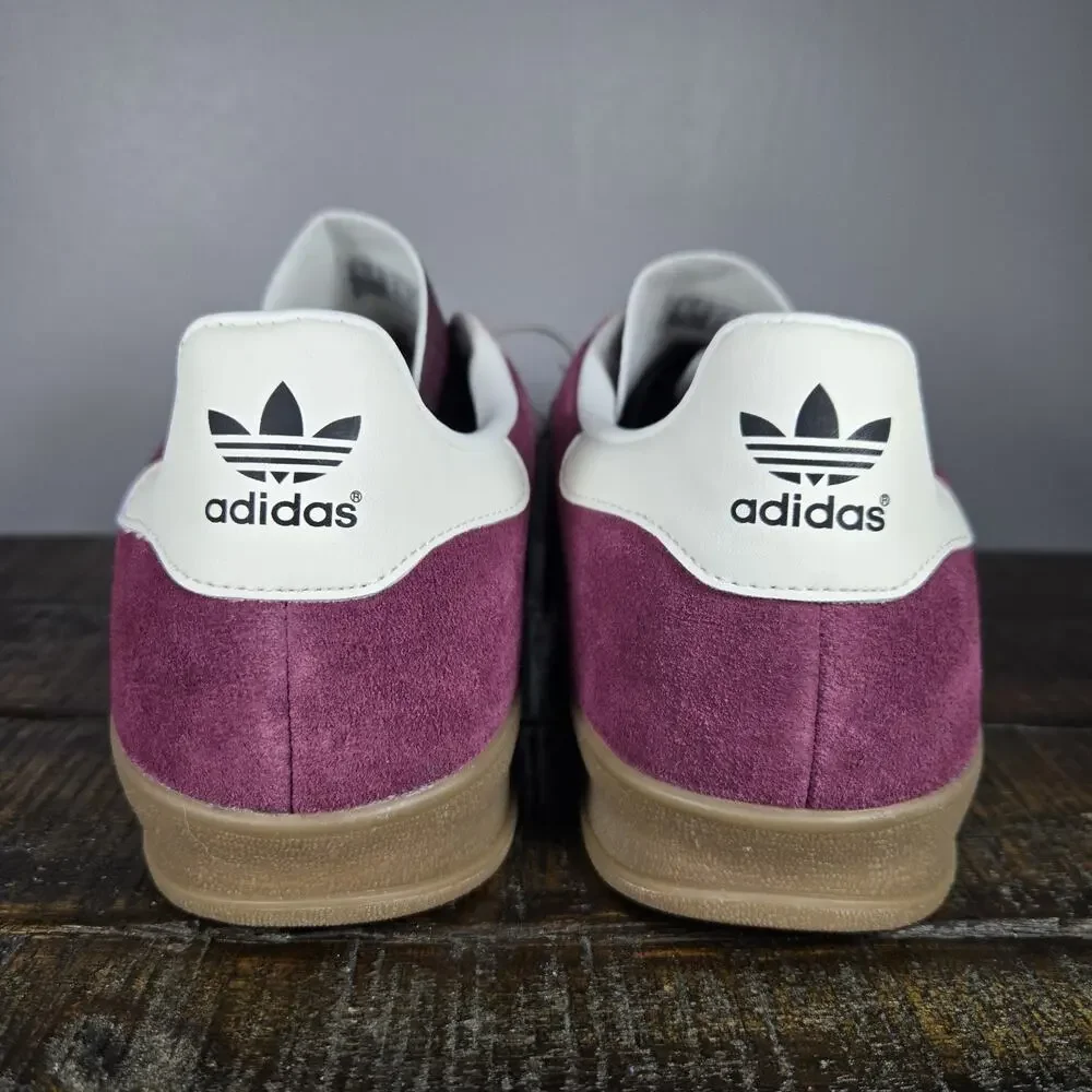 NEW Adidas Gazelle Indoor Mens Size 12 Low Top Shoes Sneakers Suede Red IF9647
